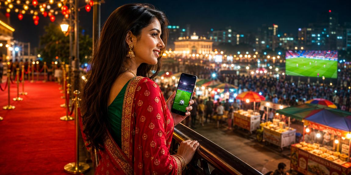 মোবাইল থেকে লটারি খেলার দৃশ্য